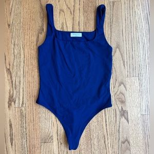 Aritzia Babaton bodysuit, navy blue, size medium, worn twice